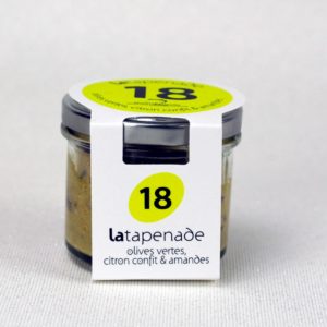 Tapenade d'olives vertes - citron confit & Amandes